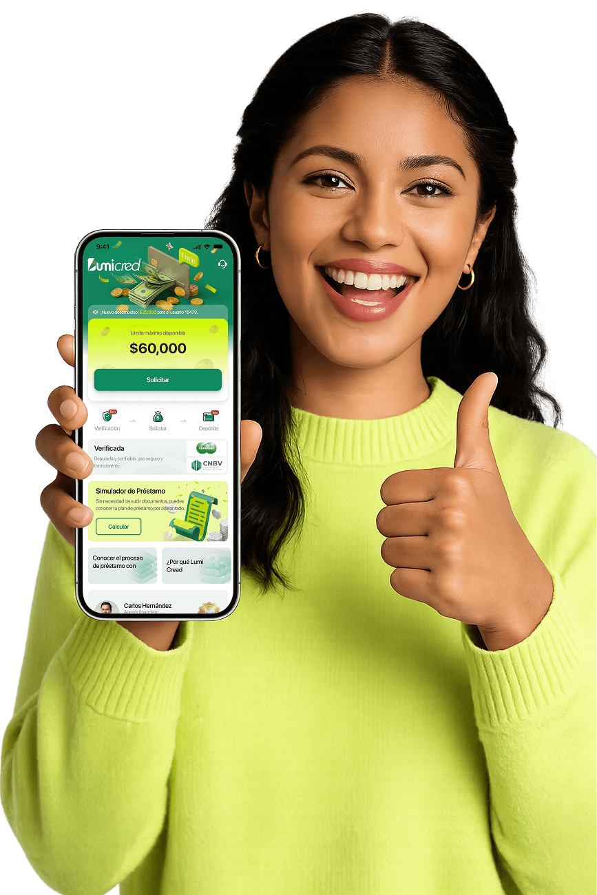App LumiCred - Préstamos personales en línea México